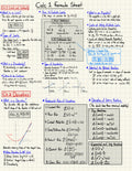 Calculus 1 Full Study Notes + Formula Sheets